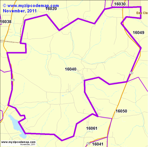 map of 16040