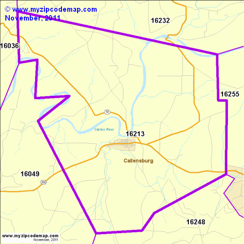 map of 16213