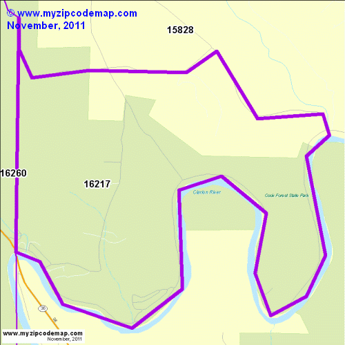 map of 16217