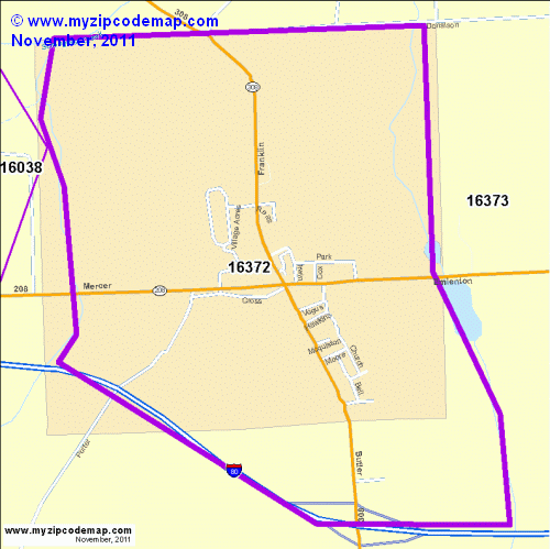 map of 16372