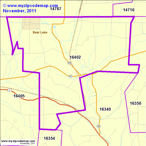 map of 16402