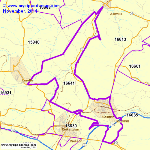 map of 16641