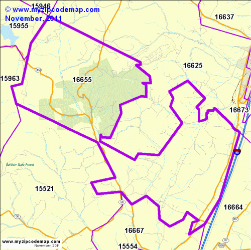 map of 16655