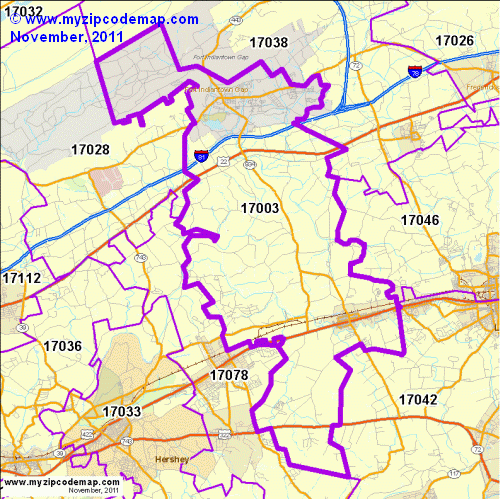 map of 17003