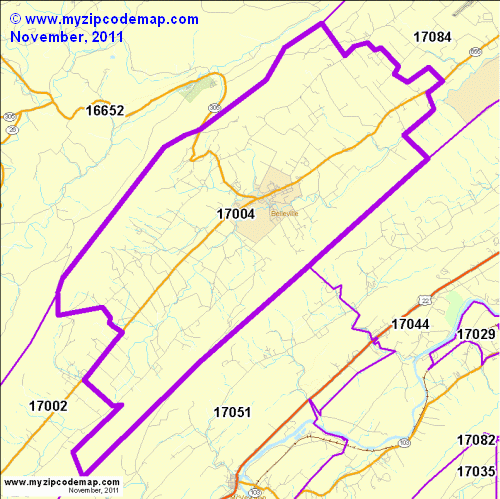 map of 17004