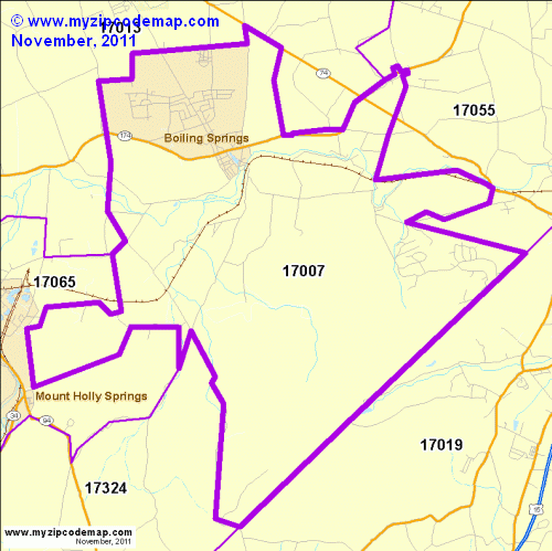 map of 17007