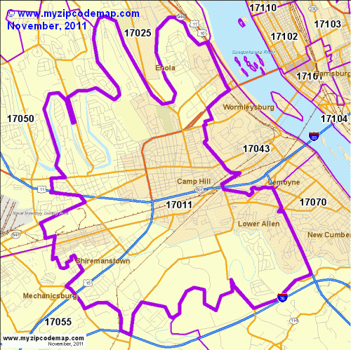 map of 17011