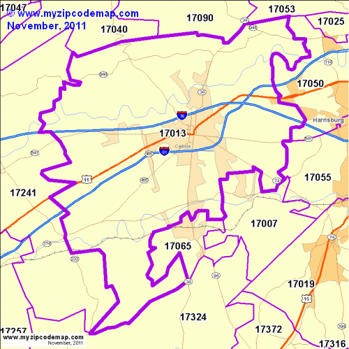 map of 17013