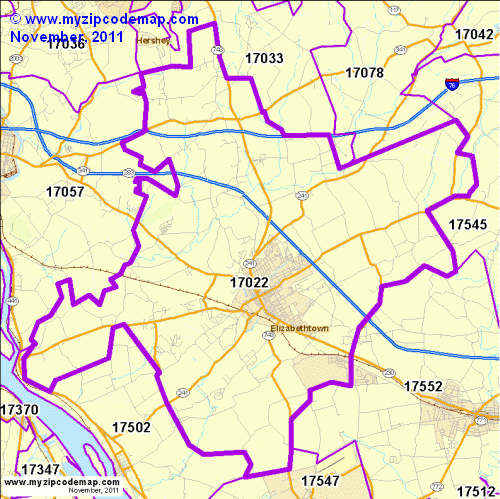 map of 17022