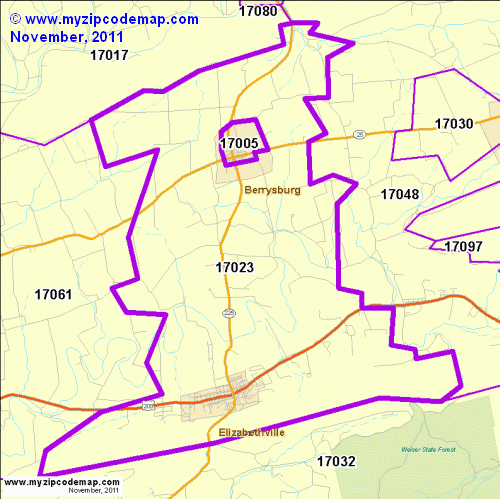 map of 17023