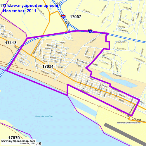 map of 17034