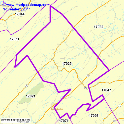 map of 17035