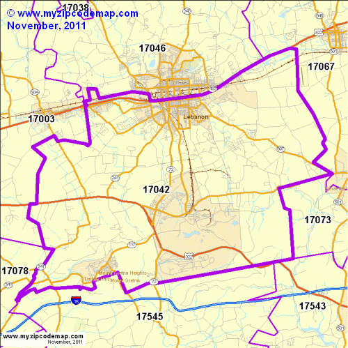 map of 17042