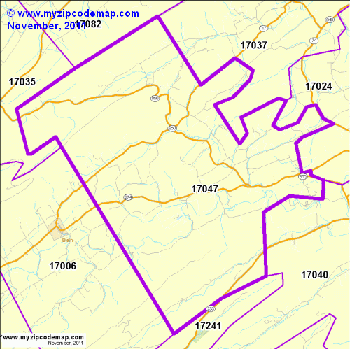 map of 17047
