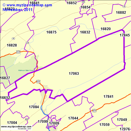 map of 17063