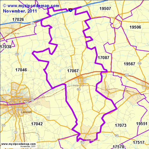 map of 17067