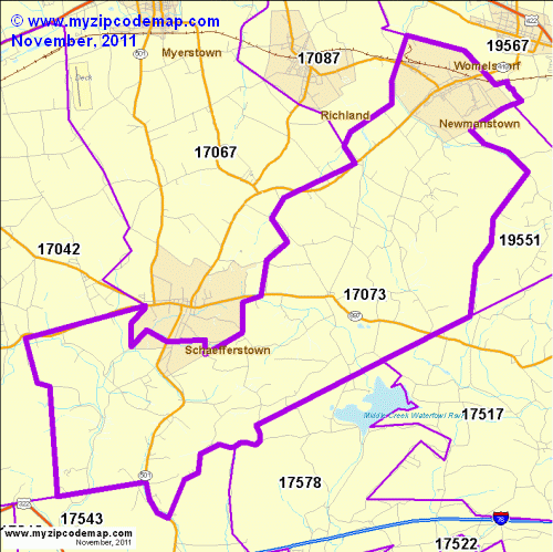 map of 17073
