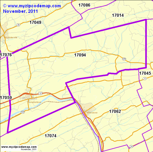 map of 17094