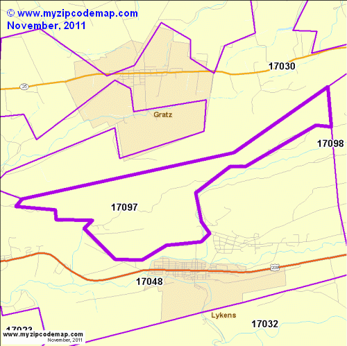 map of 17097