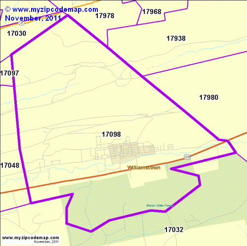 map of 17098