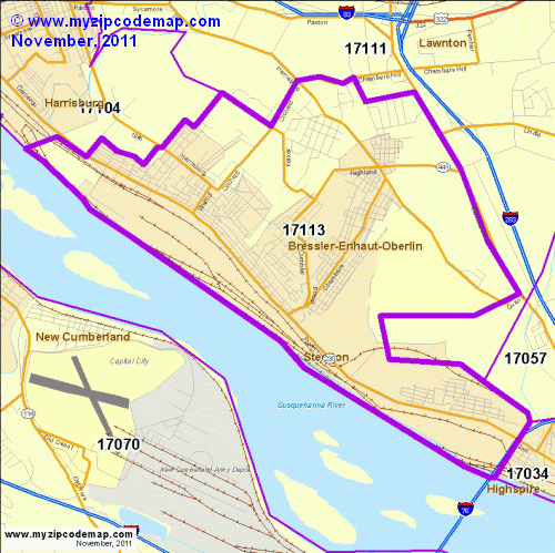 map of 17113