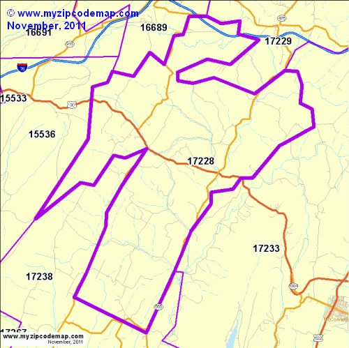 map of 17228