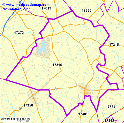 map of 17316