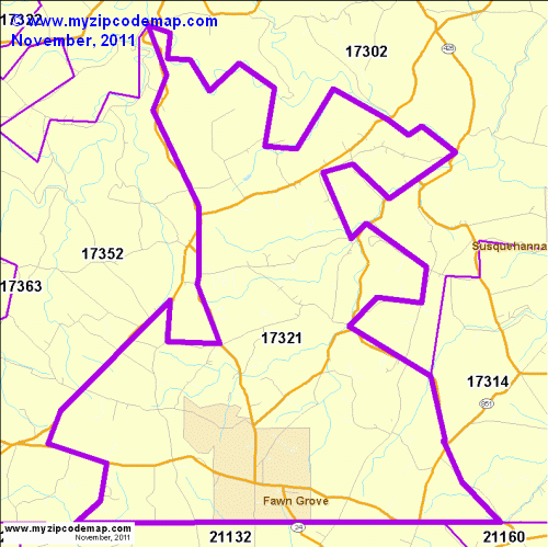 map of 17321