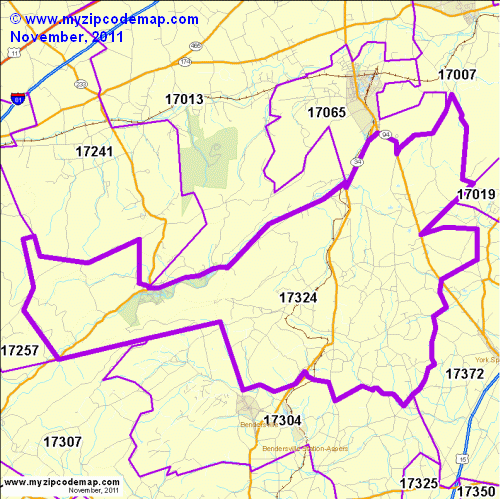 map of 17324