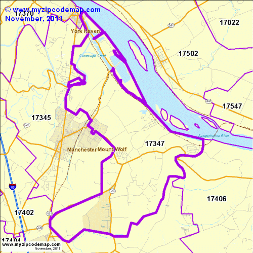 map of 17347