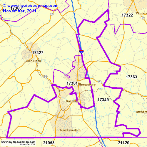 map of 17349