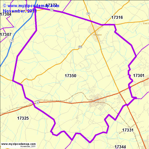 map of 17350