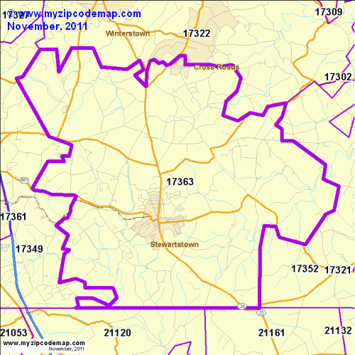 map of 17363