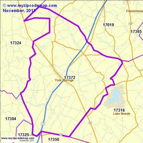 map of 17372