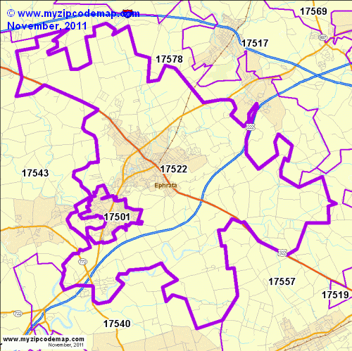map of 17522
