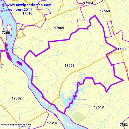 map of 17532