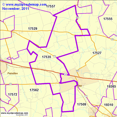 map of 17535