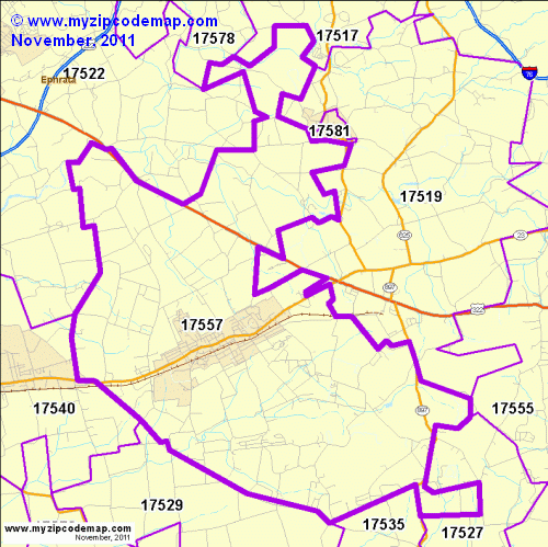 map of 17557