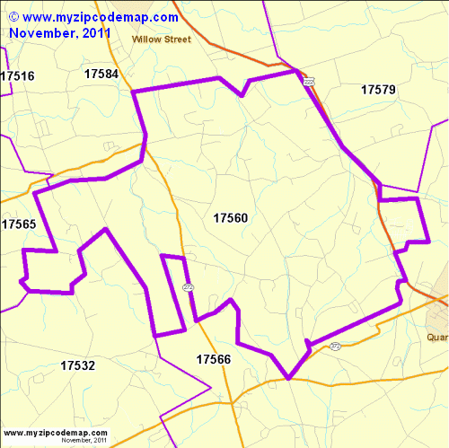 map of 17560
