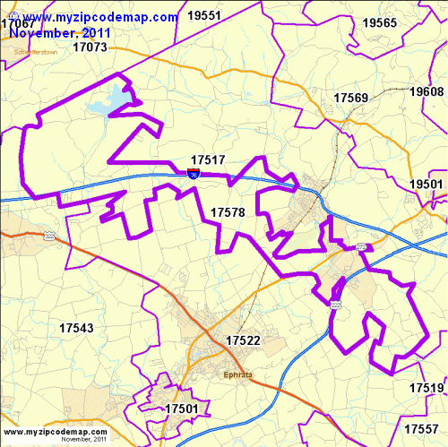 map of 17578