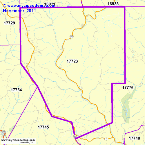 map of 17723