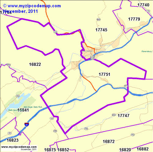 map of 17751