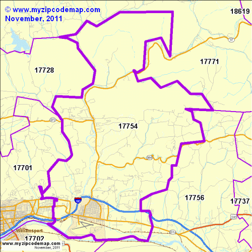 map of 17754