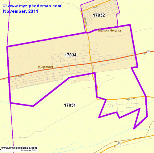 map of 17834