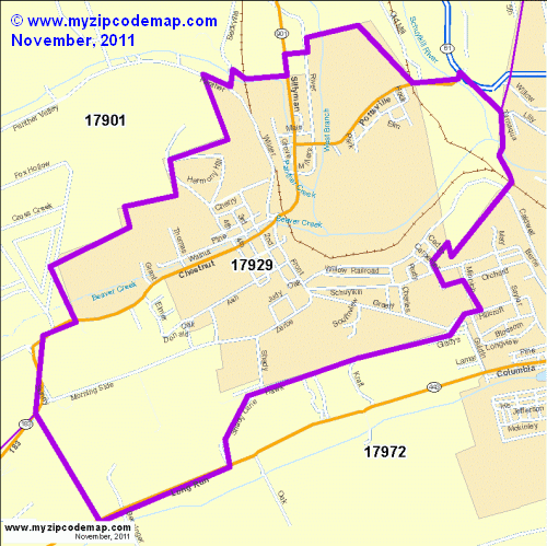map of 17929