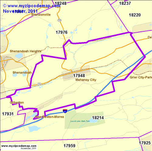 map of 17948