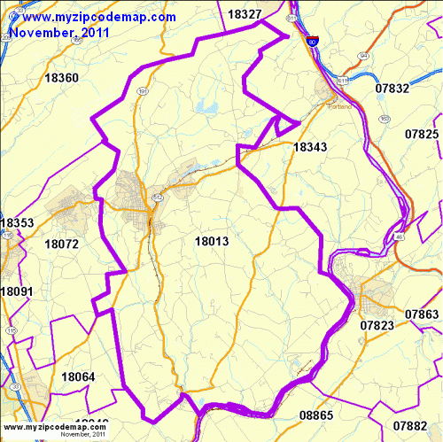 map of 18013
