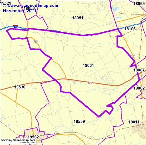 map of 18031