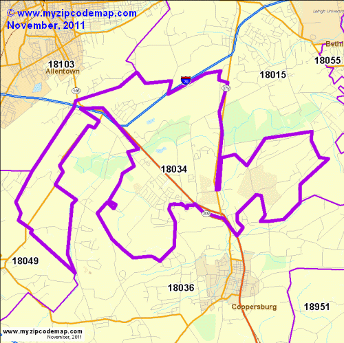 map of 18034
