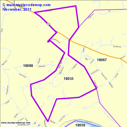 map of 18035